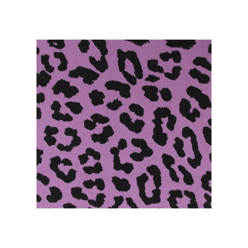 Leopard Print Patch / Animal Print Fabric / Punk Patch / Neon Animal Print / Cat Patch / 80s Glam Diva Punk Patches DIY / Hot Cheetah Print Lavender