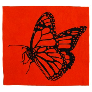 Monarch Butterfly Back Patch / Insect Patch Bug Patch Nature Patch Fabric Gardener Patch Butterflies Wings The Monarch Butterfly Fabric