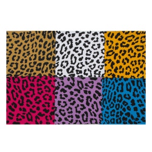 Leopard Print Patch / Animal Print Fabric / Punk Patch / Neon Animal Print / Cat Patch / 80s Glam Diva Punk Patches DIY / Hot Cheetah Print image 10
