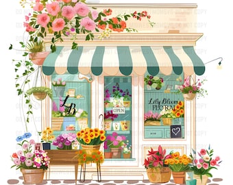 Lily Bloom's Flower Shop, It Ends With Us, Colleen Hoover, COHO, It Ends With Us Clipart, Booktok