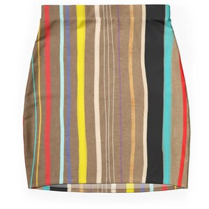 Pencil Skirt - Abstract Art Colorful Handmade Pattern