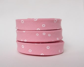 Bias Tape - Pink Lemonade Bubbles - 3 Yards