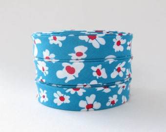 Bias Tape - Floral Flower Stream - 3 Yards