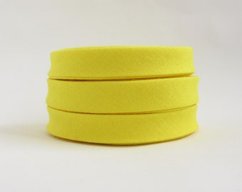 Double Fold Bias Tape - Citrus Yellow - 3 Yards