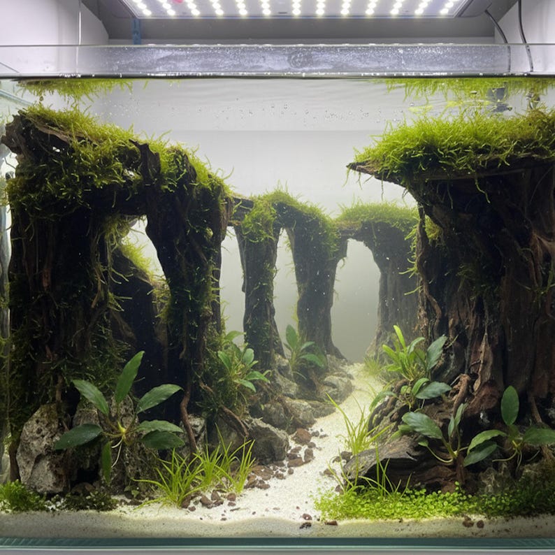 Aquarium Aquascape, Forest Aquascaping, House for Aquarium Fish - Etsy