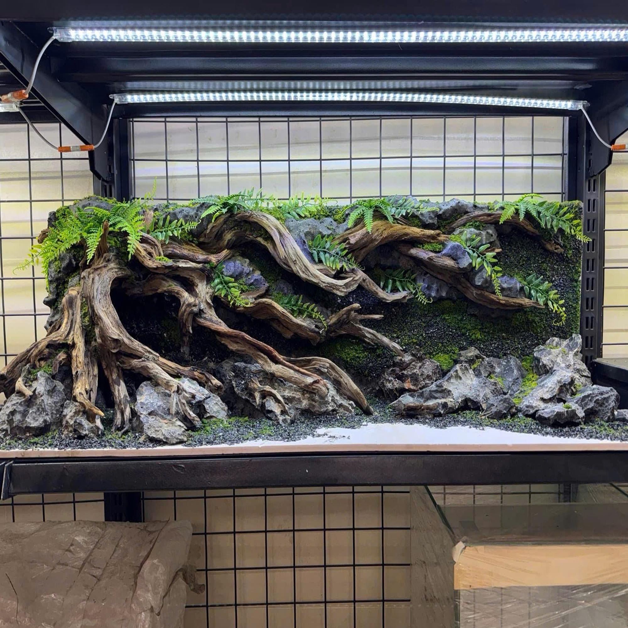 Universal Rocks 3d Background 3D Aquarium Background, Aquascape Rock Wall, Mountain Style Hardscape ...