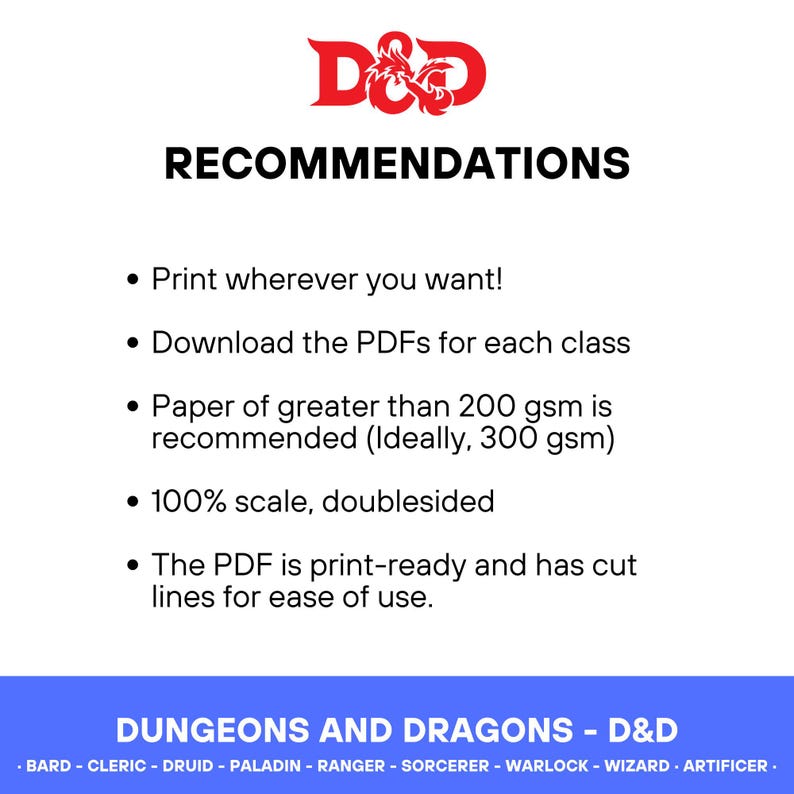 Dnd Spell Card Form.pdf Dnd 5e Spell Cards All Classes, Artificer, Bard, Cleric, Druid, Paladin ...