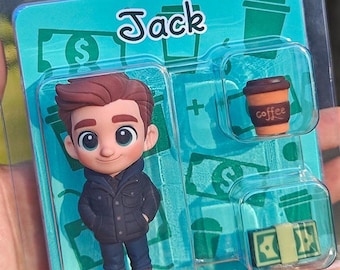 Aangepast afstudeercadeau 3D-geprint beeldje in Pixar-stijl – Gepersonaliseerd minispeelgoed van foto | Unieke afstudeerherinnering voor hem of haar