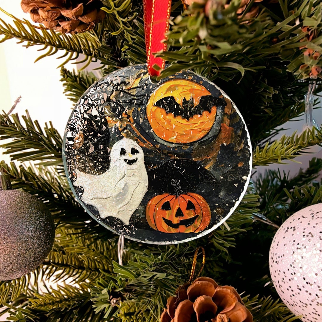 Ghostly Ripple Halloween Ghost Suncatcher,premium Water Ripple Glass,halloween ...
