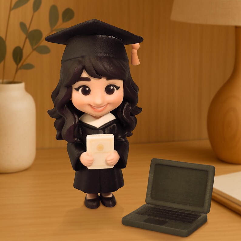 Custom Graduation Gift 3D Printed Pixar Style Figurine – High School ...