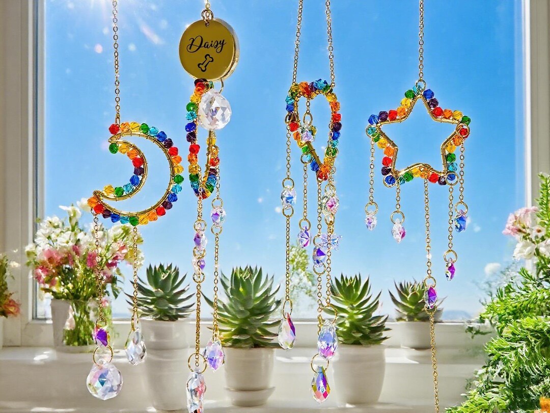Personalized Rainbow Bridge Pet Suncatcher, Pet Memorial Gift - Etsy