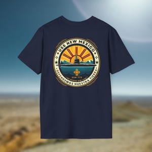 USS New Mexico SSN-779 Submarine Unisex Softstyle T-Shirt, Military Gift, Navy Shirt, Submarine Lover Tee, Patriotic Apparel