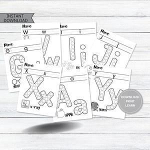 Alphabet Dot Marker Sheets, Alphabet Coloring Pages, Dab It Worksheets