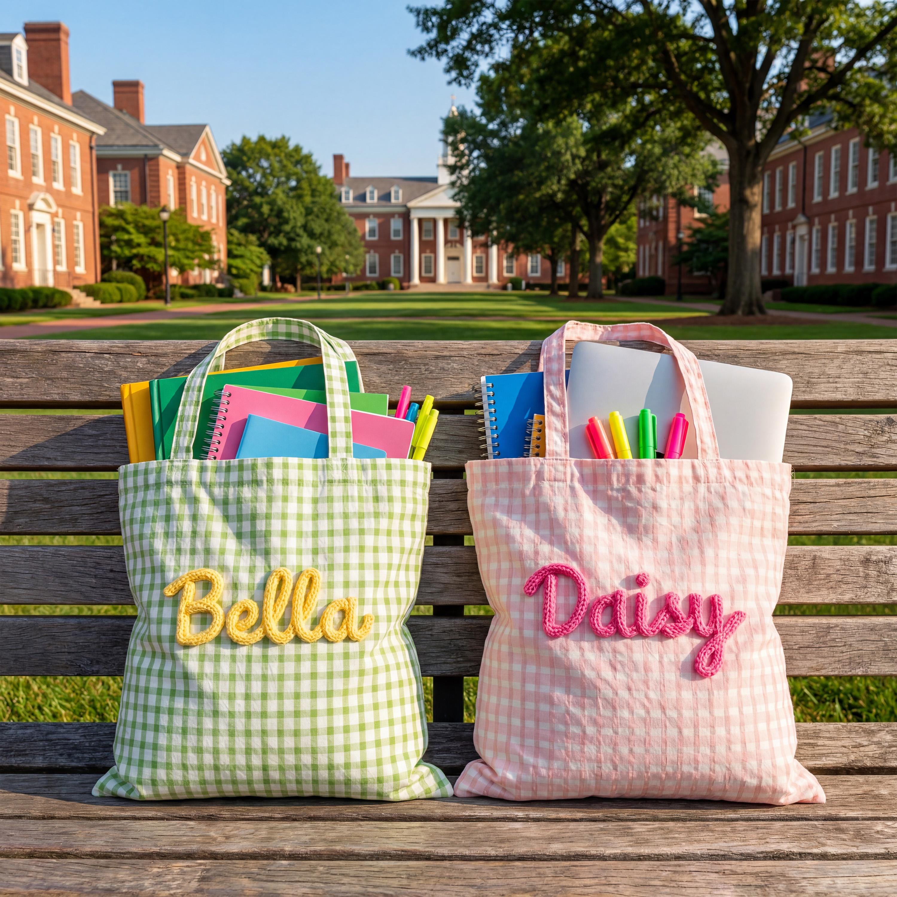 Canvas Tote Bag With Patches - Etsy