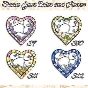 Custom Pet Portrait Stained Glass Suncatcher, Dog Memorial Gift, Pet Loss Sympathy Keepsake, Personalized Cat Remembrance Window Hanging image 5