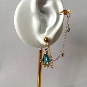 Honkai inspired earrings (cipher)