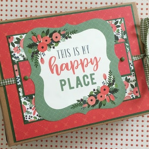 Floral Scrapbook Mini Album, Mother&#39;s Day Gift, New Home, Scrapbook, Floral Journal, Premade Mini Album, Spring Album, Mini Scrapbook Album