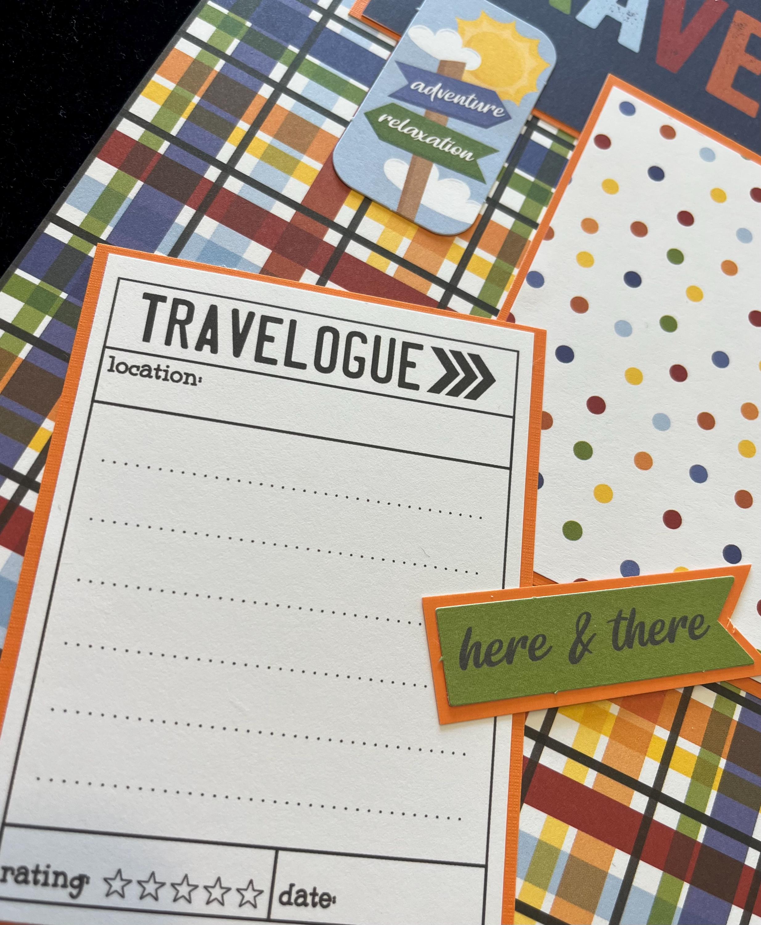 Premade Travel Scrapbook Layout, Adventure Album Page - Etsy