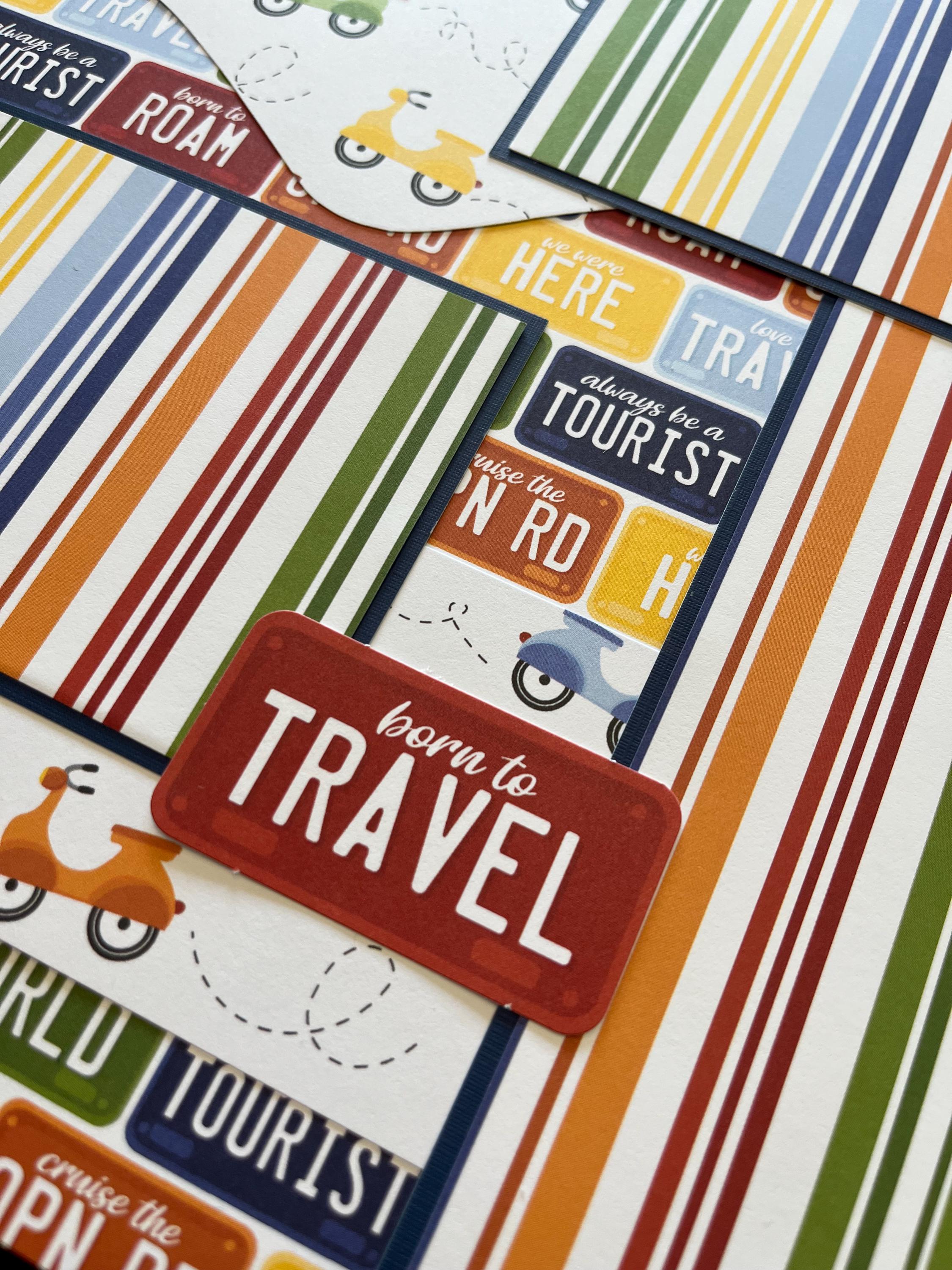 Premade Travel Scrapbook Layout: Adventure Album Page - Etsy