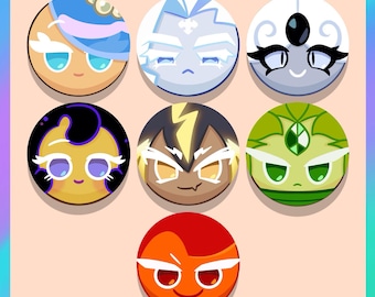 7 (Legendary) Cookie Run buttons