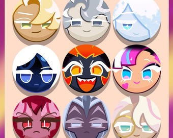 9 (Super Epic) Cookie Run buttons