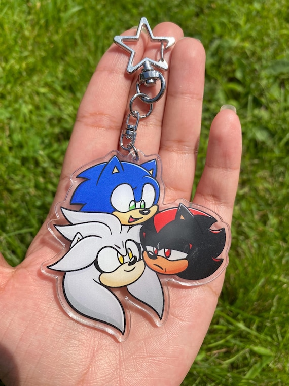 Sonic Shadow and Silver Acrylic Charm - Etsy