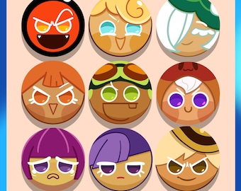 14 (Rare) Cookie Run buttons