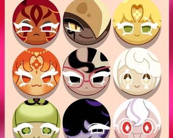 17 (Epic) Cookie Run buttons ((Group 2))