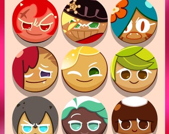 81 (Epic) Cookie Run buttons ((Group 1))