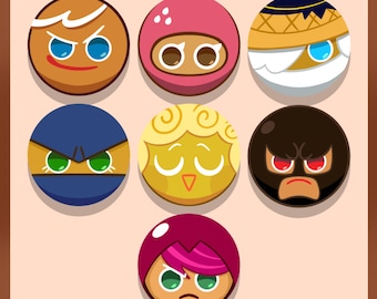 7 (Common) Cookie Run buttons