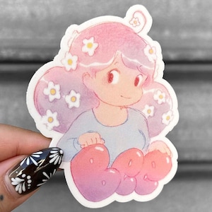 Biene mit Namen Schriftzug - Aufkleber - Bienen und Welpenkatze Cartoon