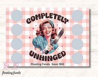 Completely Unhinged Scratch Off - Savings Challenge - Cash Stuffing - Scratch Off Savings Challenge