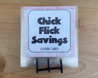 Chick Flick Sparbuch - Watch It Save It - Spar-Challenge-Buch - jedes Einkommen - physisches Produkt