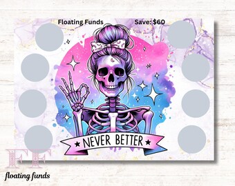Never Better Scratch Off - Savings Challenge - Cash Stuffing - Scratch Off Savings Challenge