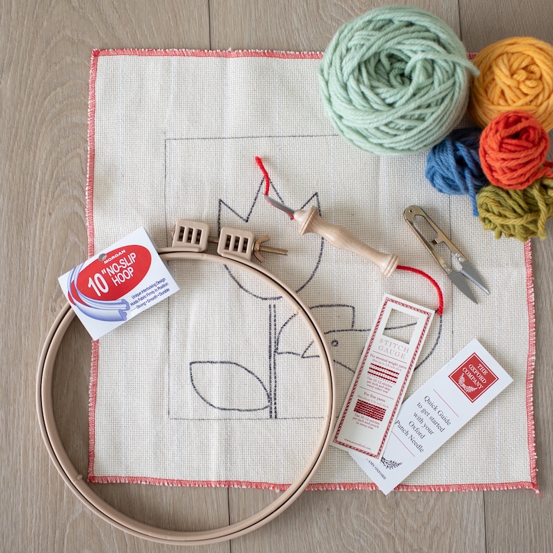 Punch Needle Starter Kit | Beginner Punch Needle Kit With Oxford Needle ...
