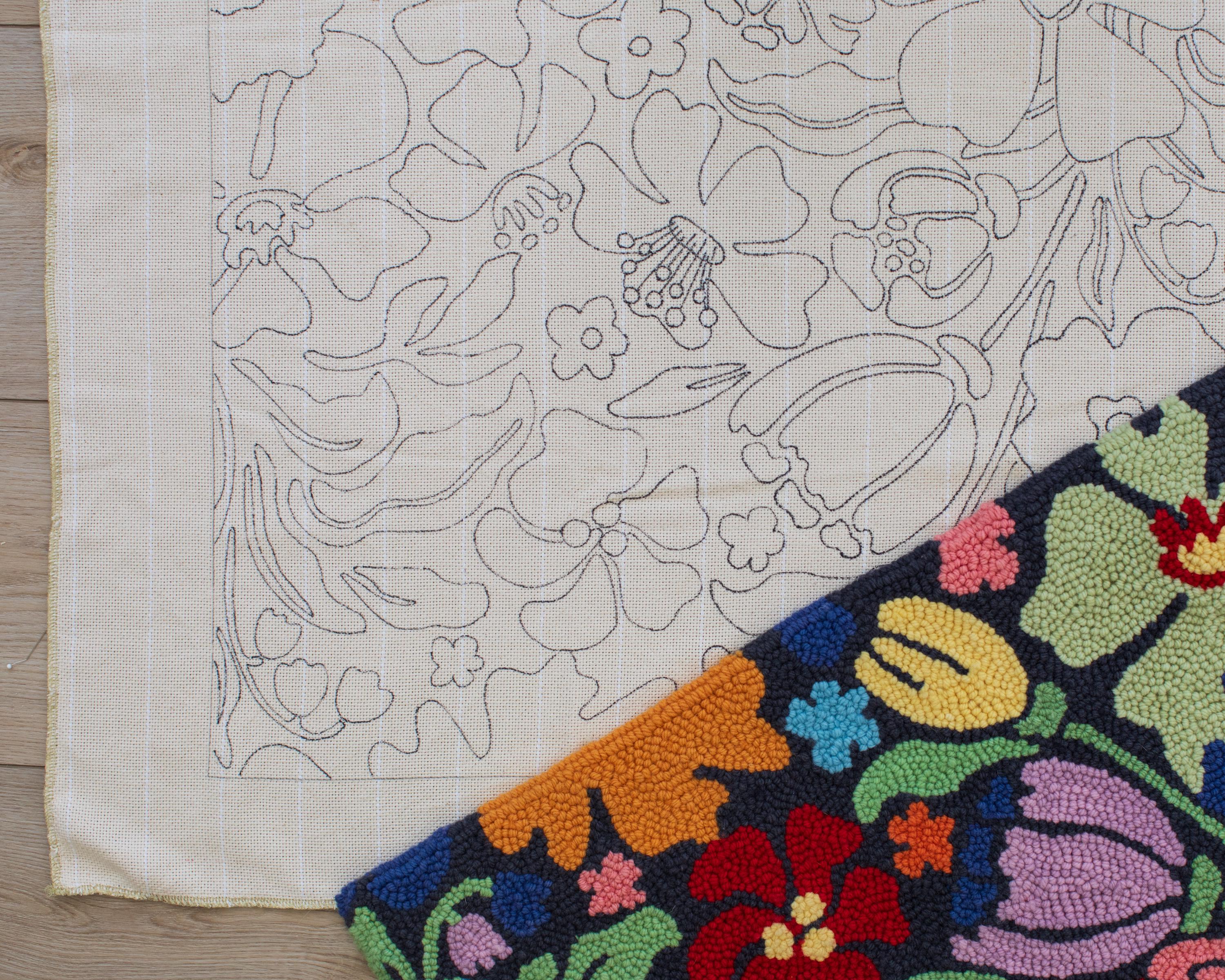 Punch Needle Rug Pattern, Rug Hooking Pattern, Make Your Own Rug, PDF ...