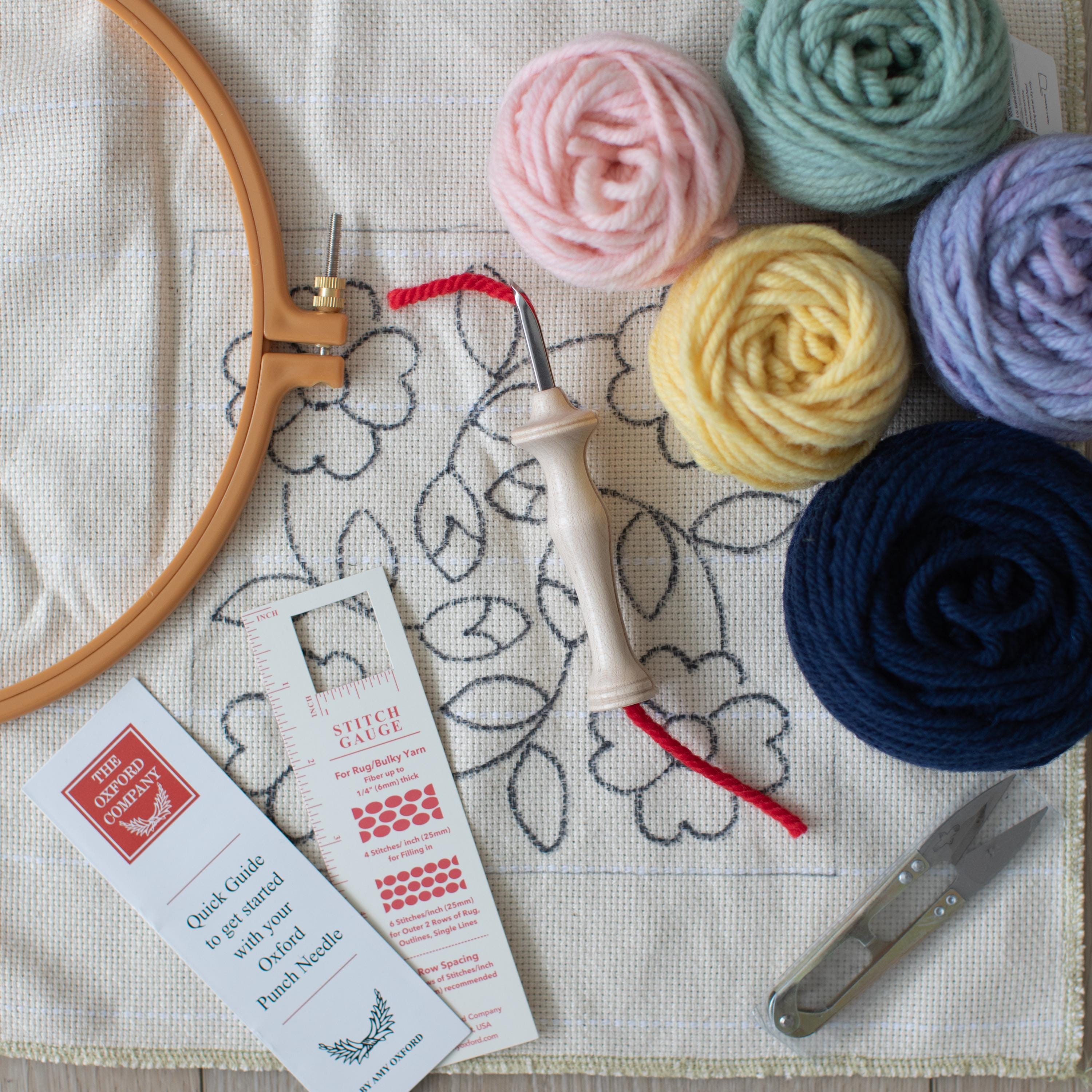 Punch Needle Starter Kit | Beginner Punch Needle Kit With Oxford Needle ...