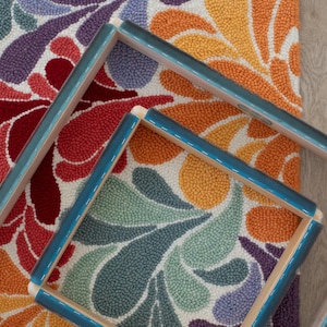 Gripper Frame for Punch Needle - Wooden Frame for Rug Hooking - Punch Frame with Gripper Strip - Gripper Strip for rug hooking