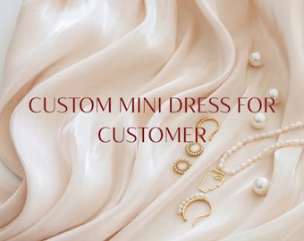 Custom mini dress for customer.