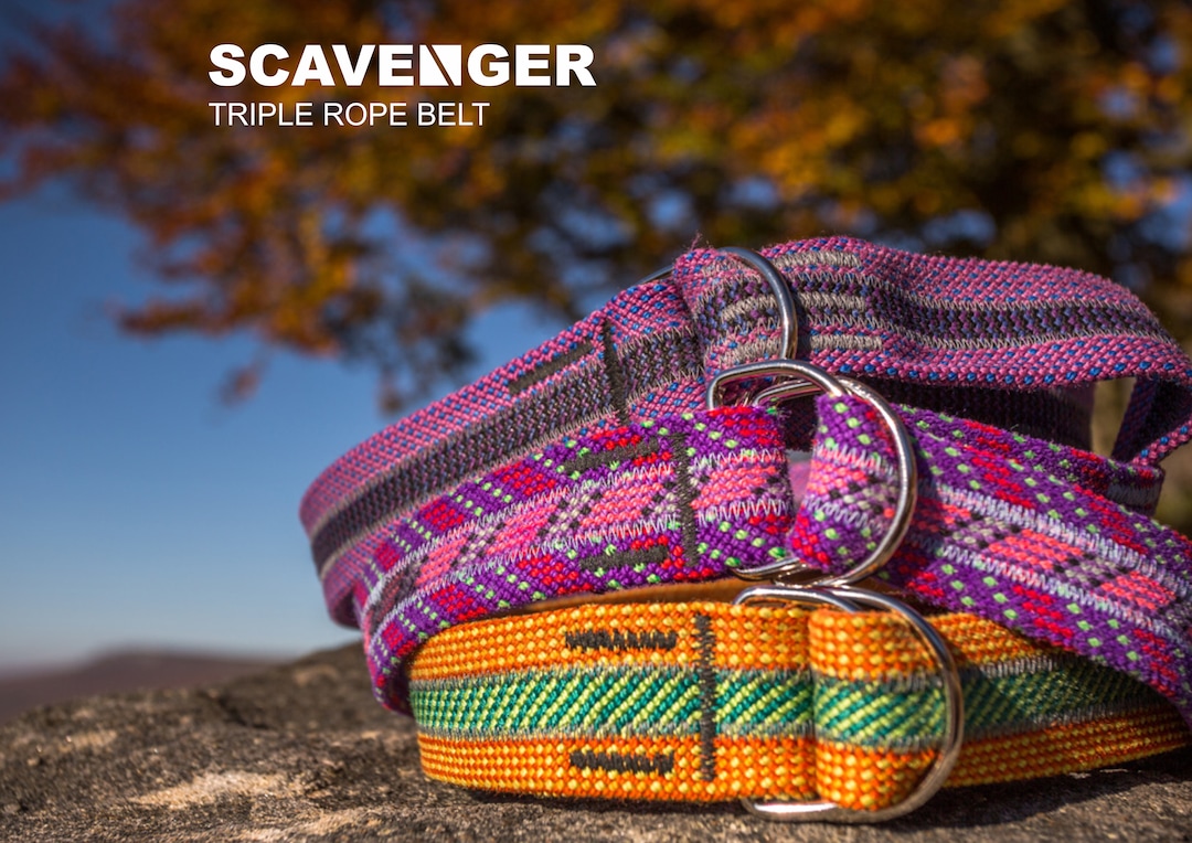 Recycled Climbing Rope Belt: Handmade Triple Rope Design - Etsy