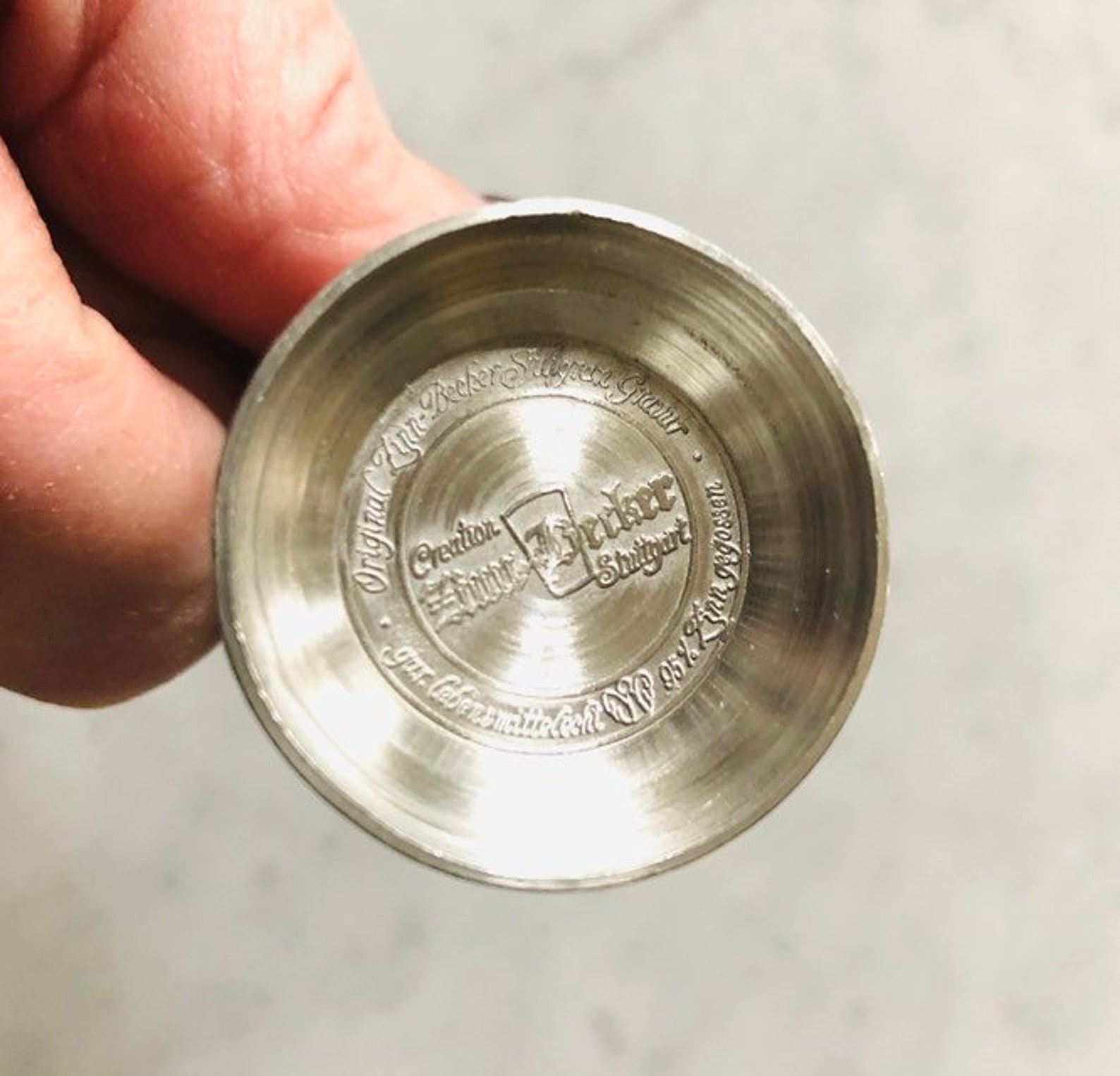 Pewter goblet Vintage Pewter Germany Shot Glass Cup Beer Etsy