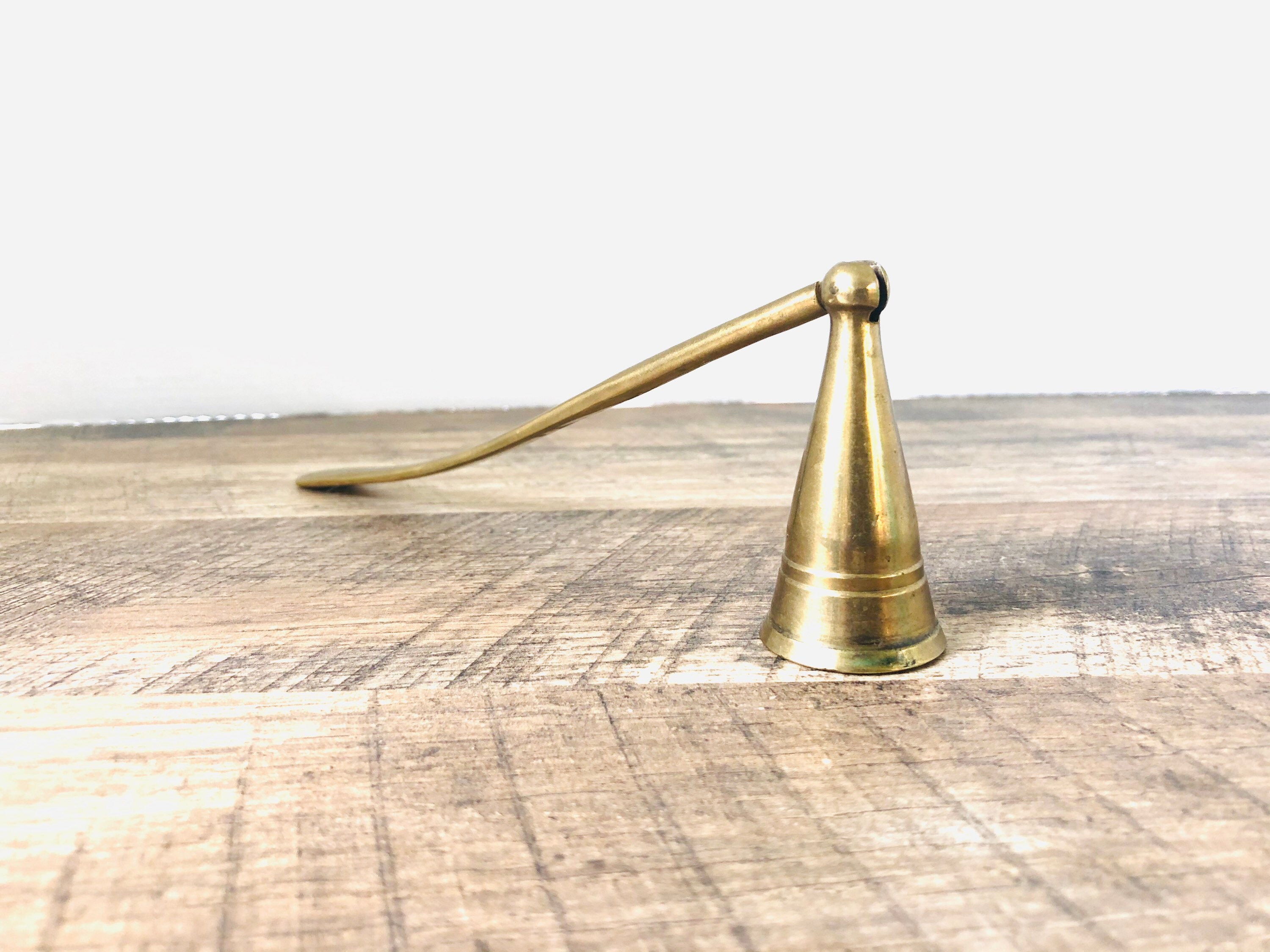 Brass Candle Snuffer Vintage Solid Brass Candle Snuffer swivel Etsy