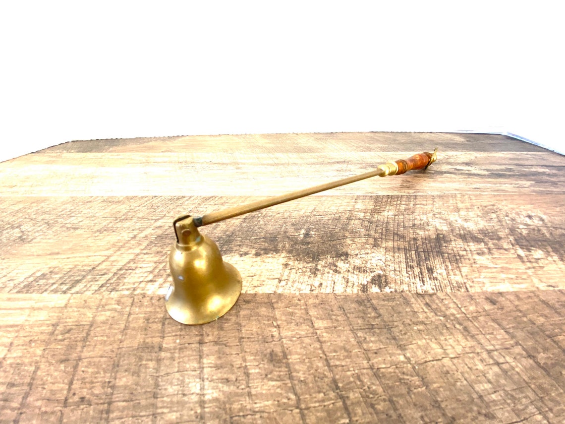 Brass Candle Snuffer Vintage Solid Brass Candle Snuffer swivel Etsy