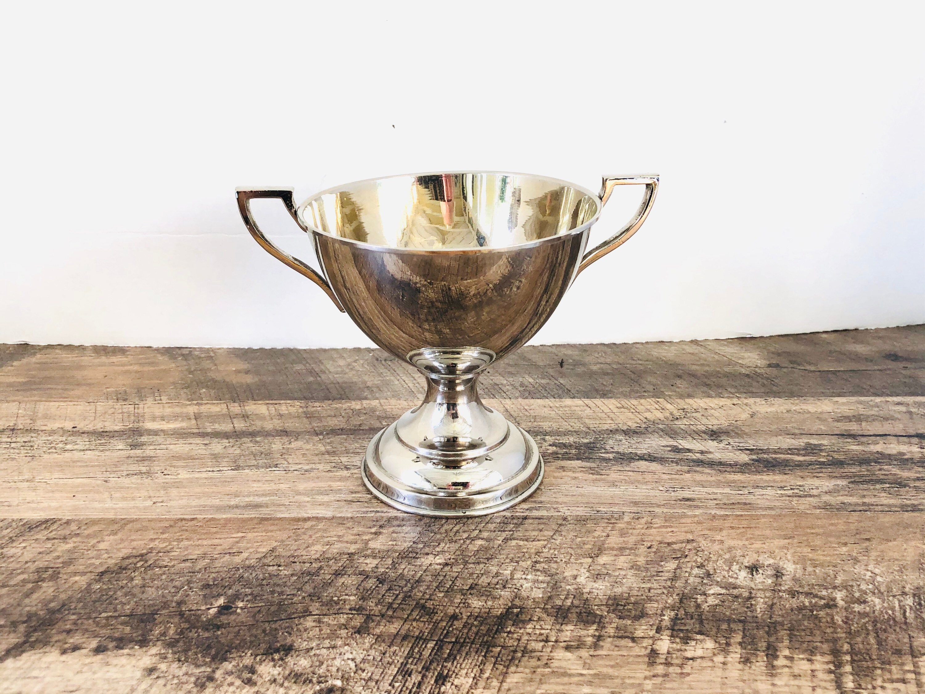 Vintage silver sugar bowl trophy engraved sugar dish marked Etsy