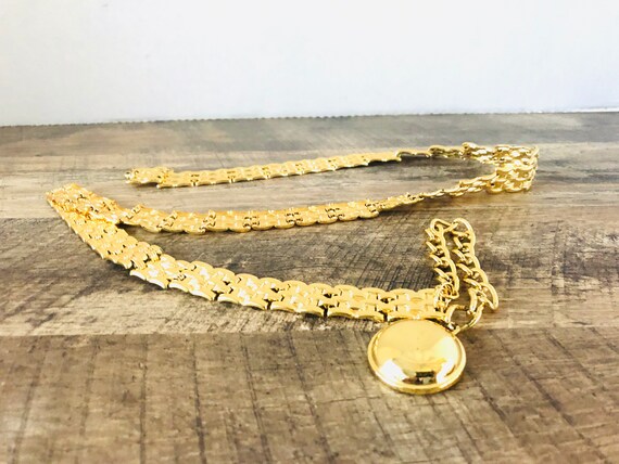 Vintage gold chain belt Gold link Belt vintage fas