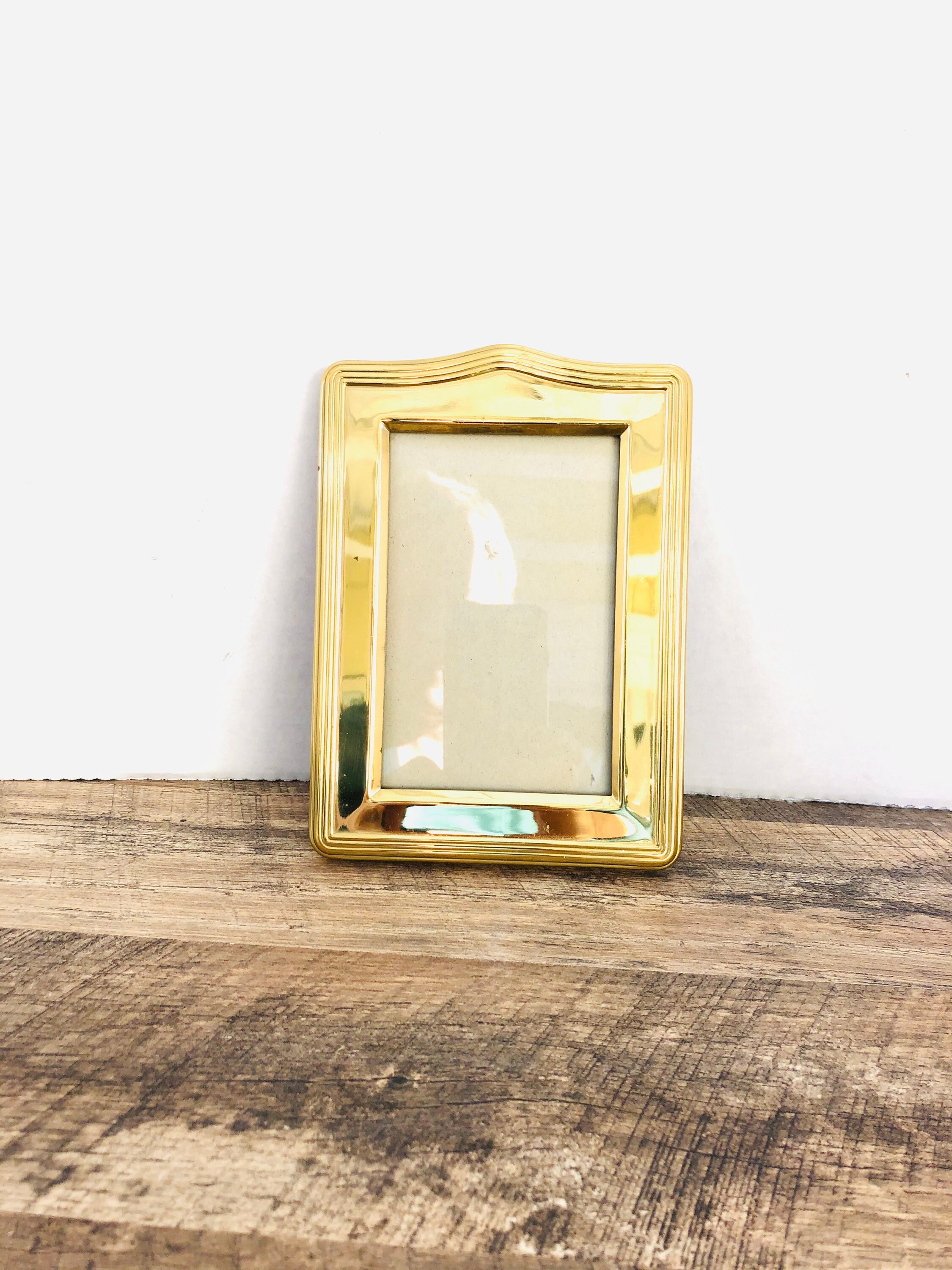 VINTAGE Brass Frame Solid Brass Picture Frame Etsy