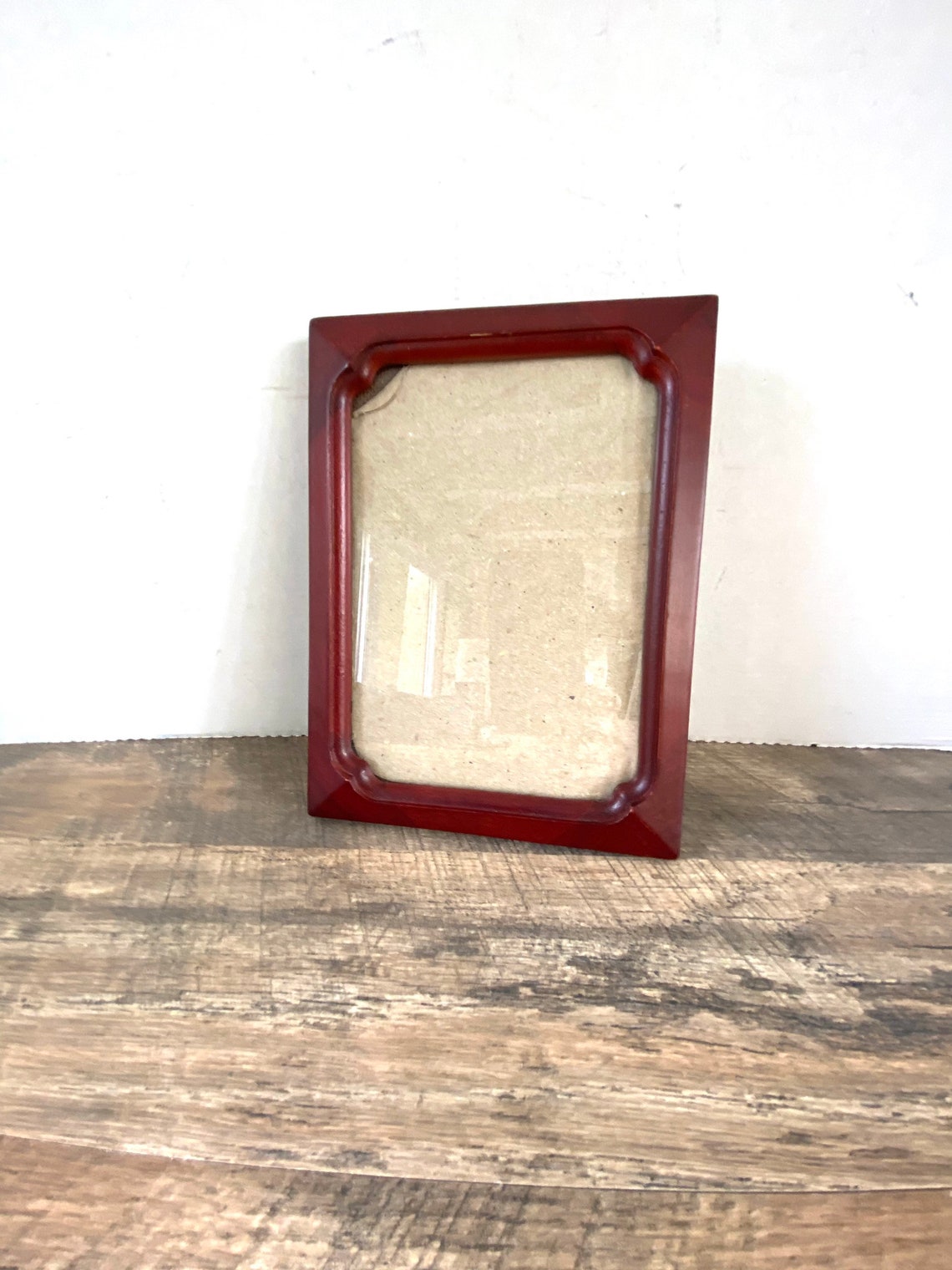 VINTAGE wood Frame photo frame mahogany colored picture Frame Etsy