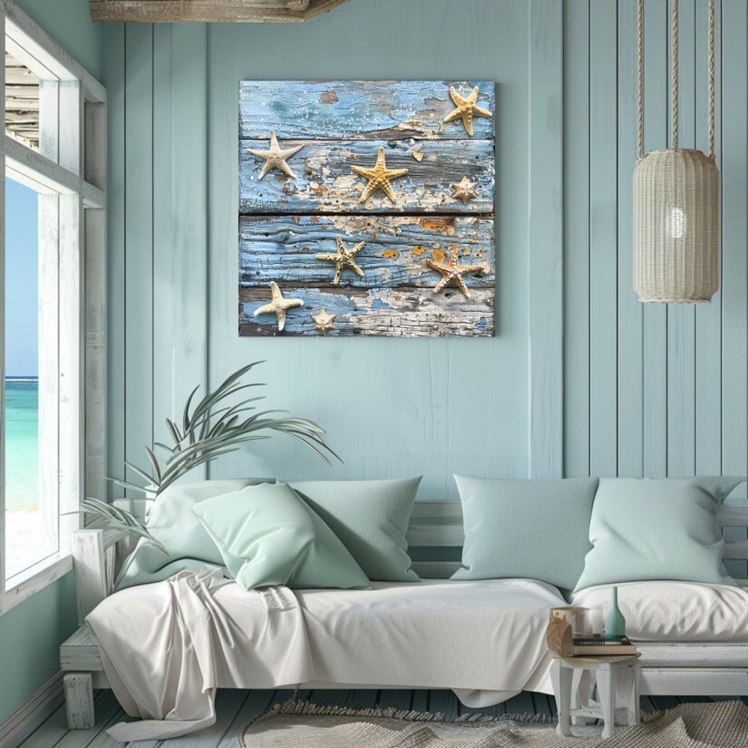 Picture Idea: Nautical Weathered Starfishes Canvas Weathered Starfishes Canvas