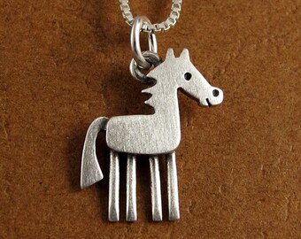 Tiny horse pendant / necklace