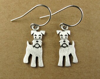 miniature schnauzer earrings